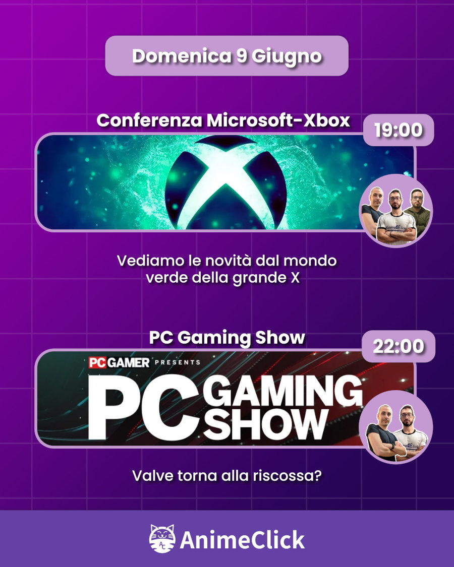 AnimeClick su Twitch: programma dal 3 al 9 giugno AnimeClick su Twitch: programma dal 3 al 9 giugno